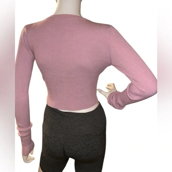 Zara pink cropped sweater size S - Picture 5 of 6